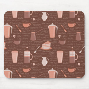 Alfombrilla De Ratón Modelo con los elementos relacionados del café