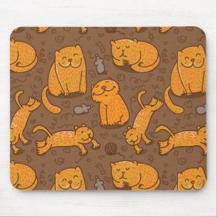Alfombrilla De Ratón Modelo con los gatos