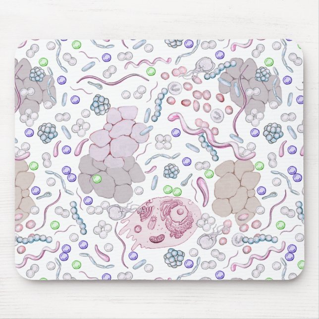 Alfombrilla De Ratón Modelo de la microbiología (Frente)