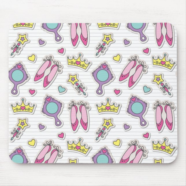 Alfombrilla De Ratón modelo de la princesa de la mariposa (Frente)