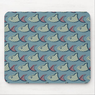 Alfombrilla De Ratón Modelo de los pescados del lunar