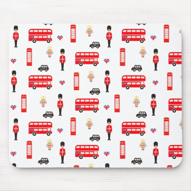 Alfombrilla De Ratón Modelo de los símbolos de Inglaterra (Frente)