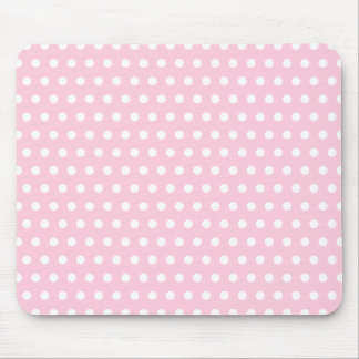 Alfombrilla De Ratón Modelo de lunar rosado y blanco. Manchado