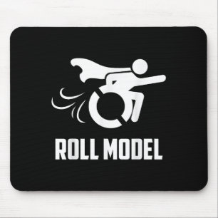 Alfombrilla De Ratón Modelo de rollo genial _ Persona discapacitada div