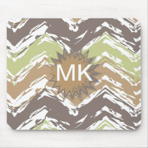 Alfombrilla De Ratón Modelo de zigzag del garabato del brandy del melón