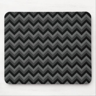 Alfombrilla De Ratón Modelo de zigzag negro y gris
