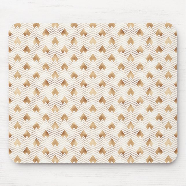 Alfombrilla De Ratón Modelo del art déco del oro (Frente)