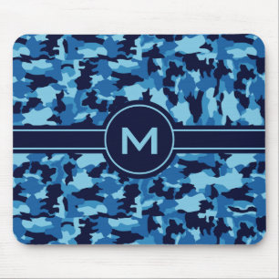 Alfombrilla De Ratón Modelo del azul del camuflaje del ejército