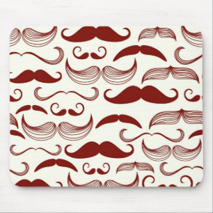 Alfombrilla De Ratón Modelo del bigote, estilo retro 3