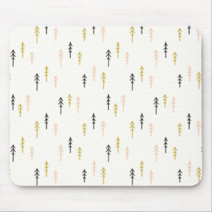 Alfombrilla De Ratón Modelo del bosque del árbol de navidad
