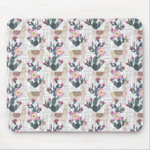 Alfombrilla De Ratón Modelo del cactus de la acuarela