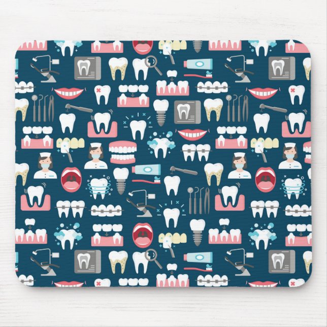 Alfombrilla De Ratón Modelo dental de la oficina de la clínica (Frente)