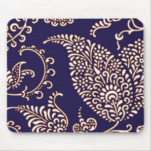 Alfombrilla De Ratón Modelo elegante floral femenino de Paisley del