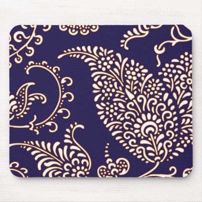 Alfombrilla De Ratón Modelo elegante floral femenino de Paisley del (Frente)