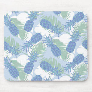 Alfombrilla De Ratón Modelo en colores pastel tropical de la piña