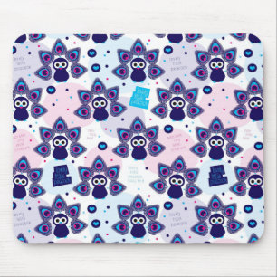 Alfombrilla De Ratón modelo exótico del pavo real de la India