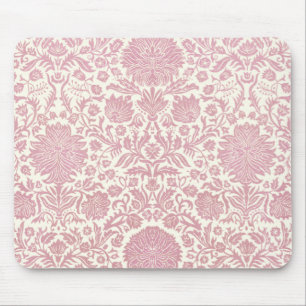 Alfombrilla De Ratón Modelo floral rosado del damasco