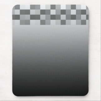 Alfombrilla De Ratón Modelo gris, blanco y negro de los cuadrados
