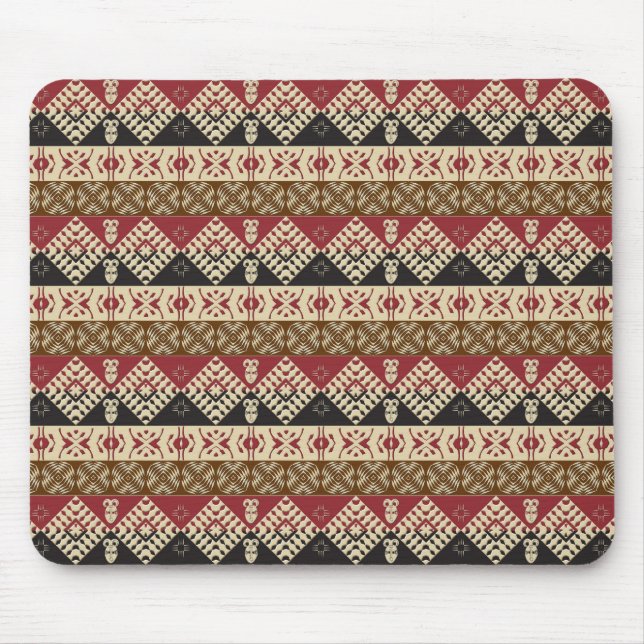 Alfombrilla De Ratón modelo inconsútil africano étnico (Frente)