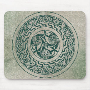 Alfombrilla De Ratón Modelo irlandés del medallón de Knotwork del