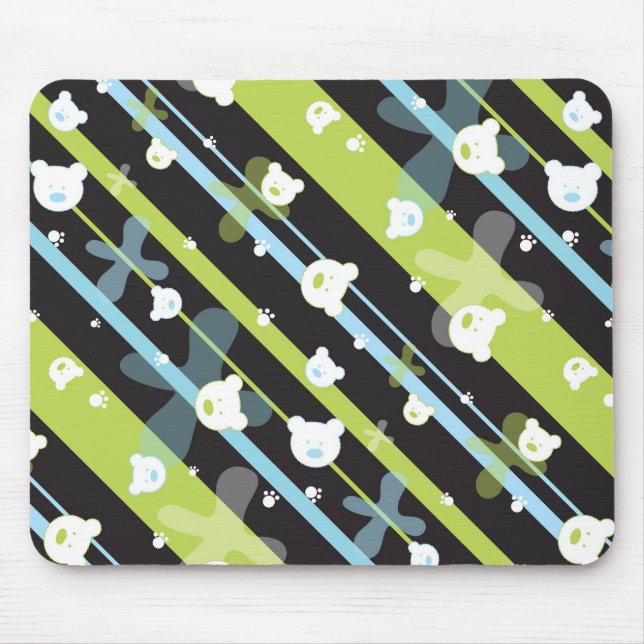 Alfombrilla De Ratón Modelo lindo con pocos osos (Frente)