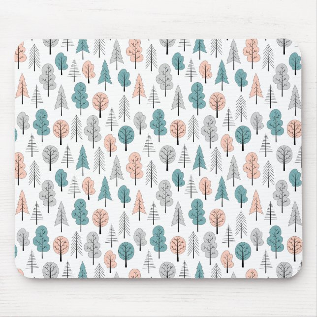 Alfombrilla De Ratón Modelo lindo del bosque del Doodle (Frente)