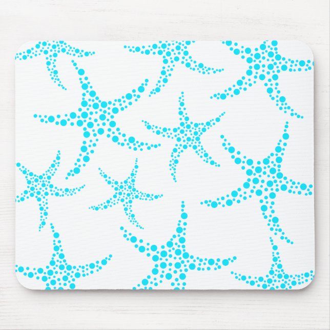 Alfombrilla De Ratón Modelo manchado de las estrellas de mar en (Frente)