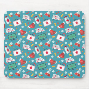 Alfombrilla De Ratón Modelo médico del icono