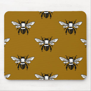 Alfombrilla De Ratón Modelo Mousepad de la abeja de Mellifera de los