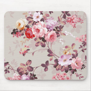 Alfombrilla De Ratón Modelo púrpura rosado elegante de los rosas del