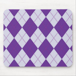Alfombrilla De Ratón Modelo púrpura y purpúreo claro de Argyle