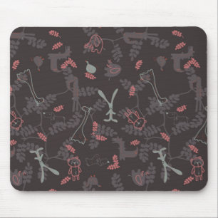 Alfombrilla De Ratón modelo que exhibe los animales 1 del bebé