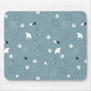 Alfombrilla De Ratón modelo que exhibe un polar lindo