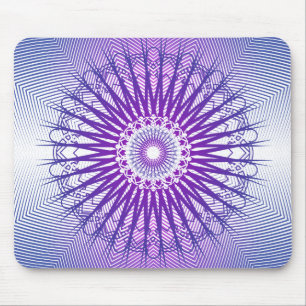 Alfombrilla De Ratón Modelo radial púrpura: Dibujo del vector: Mousepa