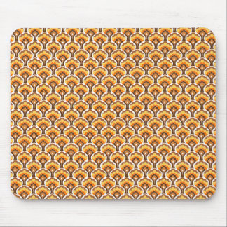 Alfombrilla De Ratón modelo retro del árbol - naranja
