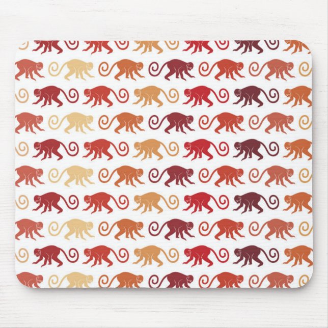 Alfombrilla De Ratón Modelo rojo de los monos (Frente)