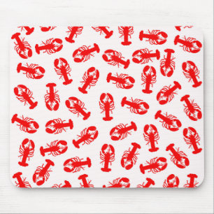 Alfombrilla De Ratón Modelo rojo lindo del animal de la langosta