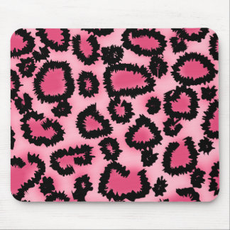 Alfombrilla De Ratón Modelo rosado y negro del estampado leopardo