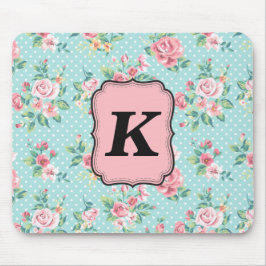 Alfombrilla De Ratón Modelo subió vintage con el monograma