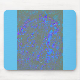 Alfombrilla De Ratón Modern_elegante_theResumen art_BLUE