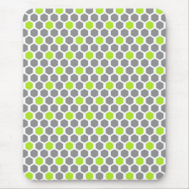 Alfombrilla De Ratón Modern Green Gray Geometric