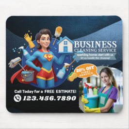 Alfombrilla De Ratón Modern House Cleaning Maid Service Housekeeping