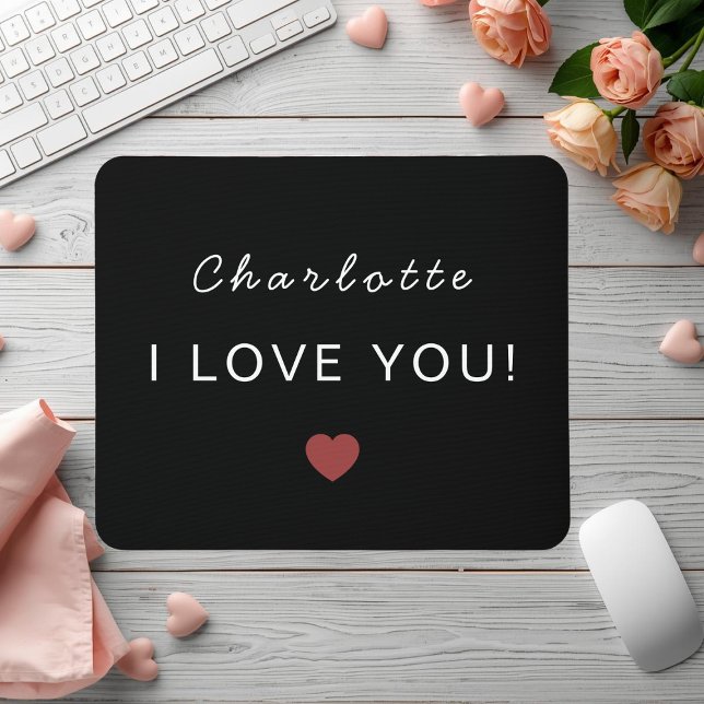 Alfombrilla De Ratón Modern Personalized Valentine Mouse Pad (Subido por el creador)