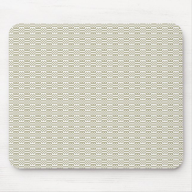 Alfombrilla De Ratón Modern Sage Green Geometric Pattern Mouse Pad (Frente)