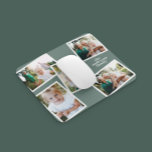 Alfombrilla De Ratón Modern stylish multi photo family sage green gift<br><div class="desc">Modern stylish multi photo family home decor. The sage green color can be changed.</div>