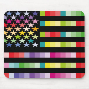 ALFOMBRILLA DE RATÓN MODERN VERSION MULTICOLOR USA/EEUU FLAG MASANSER
