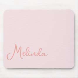 Alfombrilla De Ratón Moderna Moda de nombres Rubor Pink Mouse Pad
