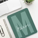 Alfombrilla De Ratón Moderna tipografía mínima monograma sage verde<br><div class="desc">Moderna tipografía mínima monograma sage verde y blanco elegante diseño simple y personalizado de estuche de teléfono.</div>
