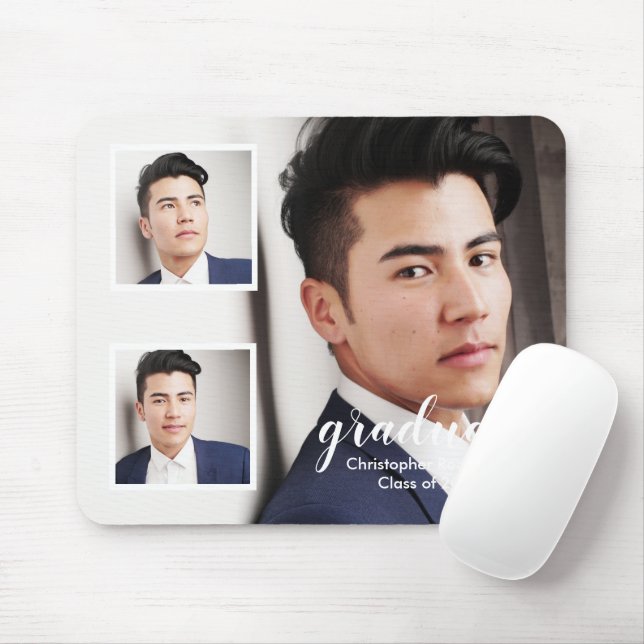 Alfombrilla De Ratón Moderno 3 Graduación fotográfica (Con ratón)