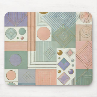 Alfombrilla De Ratón Moderno Abstracto Geométrico Pastel Mouse Pad - El